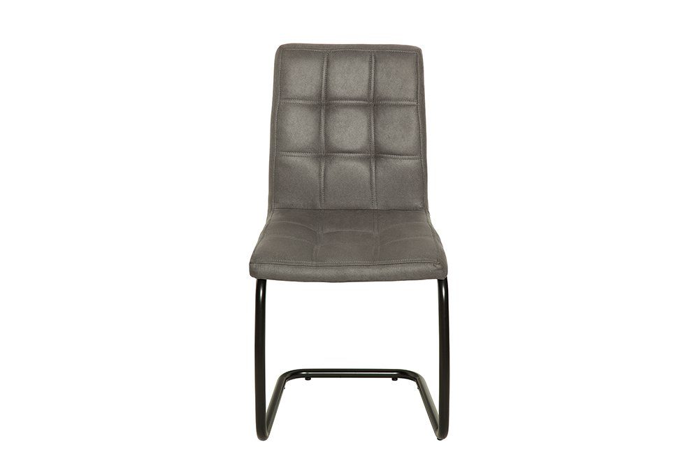 riess-ambiente Freischwinger MODENA vintage grau / schwarz (Einzelartikel, 1 St), Esszimmer · Microfaser · Metall · Industrial