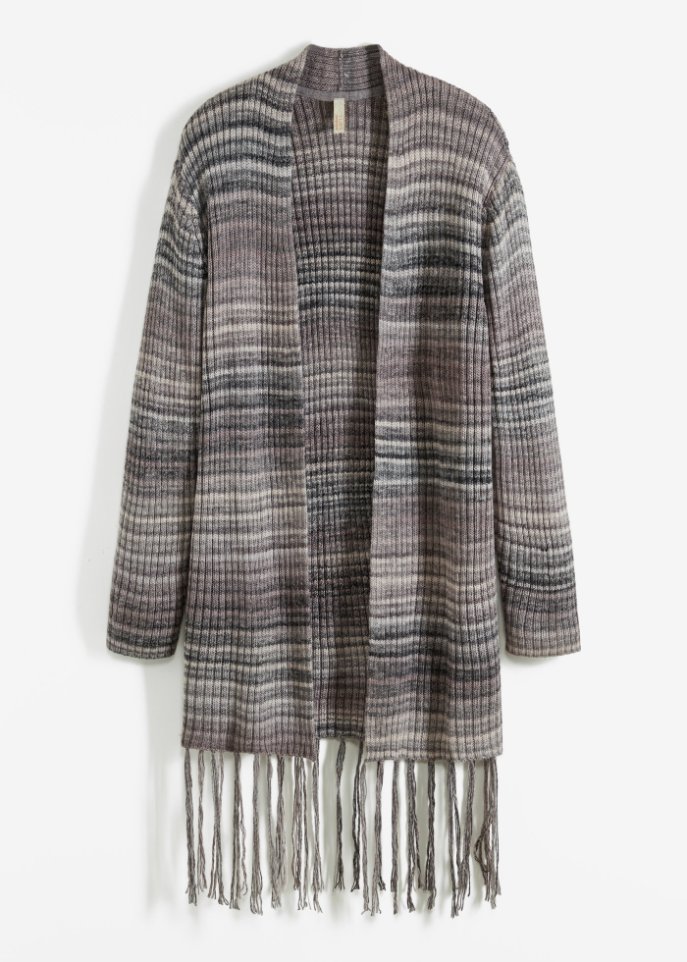 Strickjacke mit Fransen