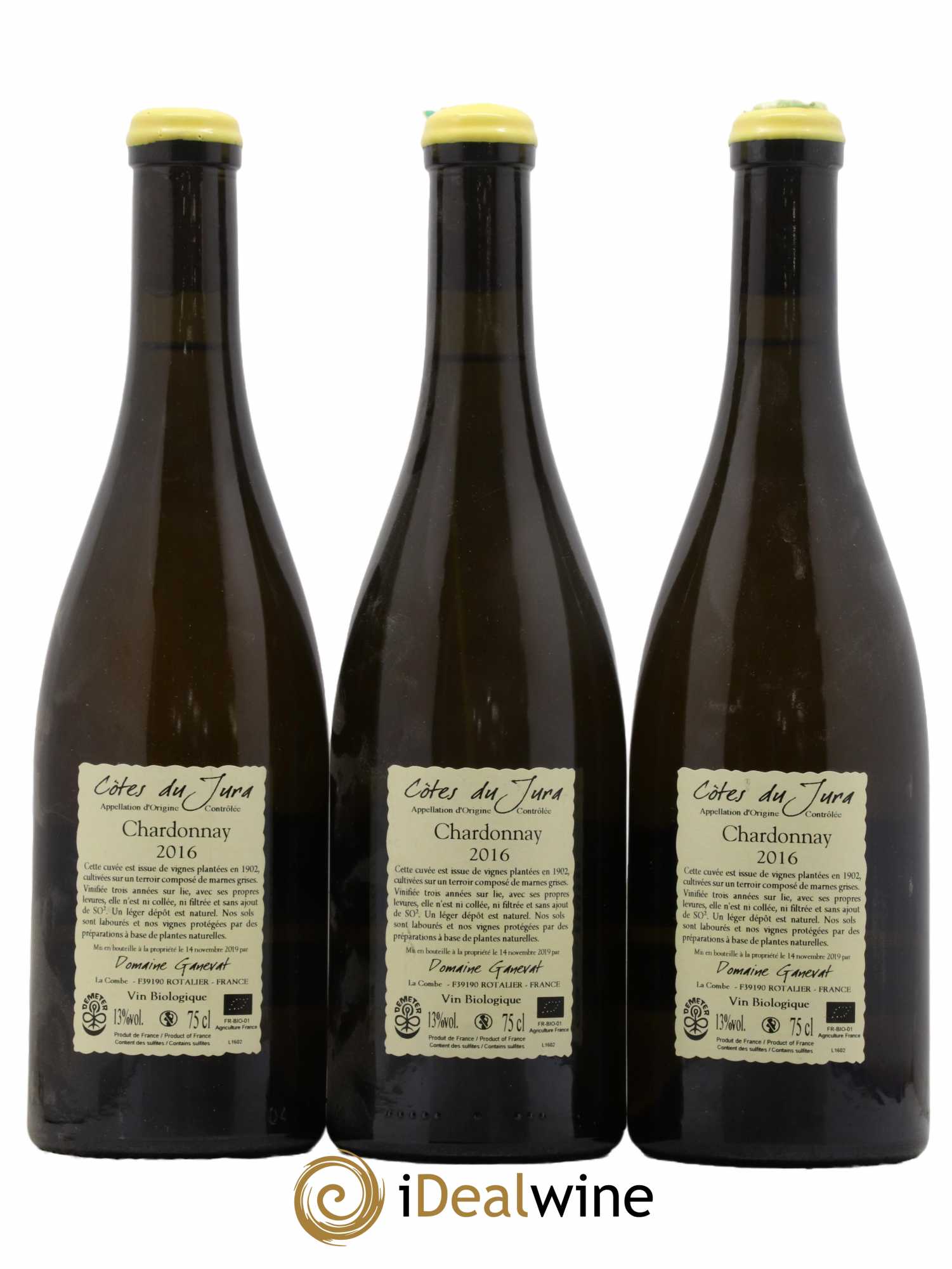 Côtes du Jura Les Chalasses Vieilles Vignes Jean-François Ganevat (Domaine)  2016 - Lot de 3 Bouteilles