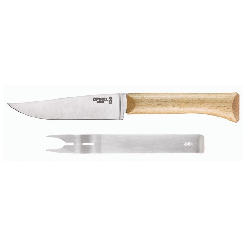 Opinel Käseset, Käsemesser plus Gabel.