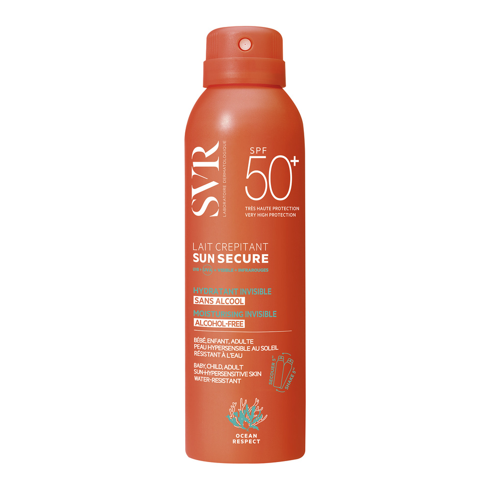 laboratoires svr Sun Secure Lait Crepitant SPF50+ 200ml Solaire