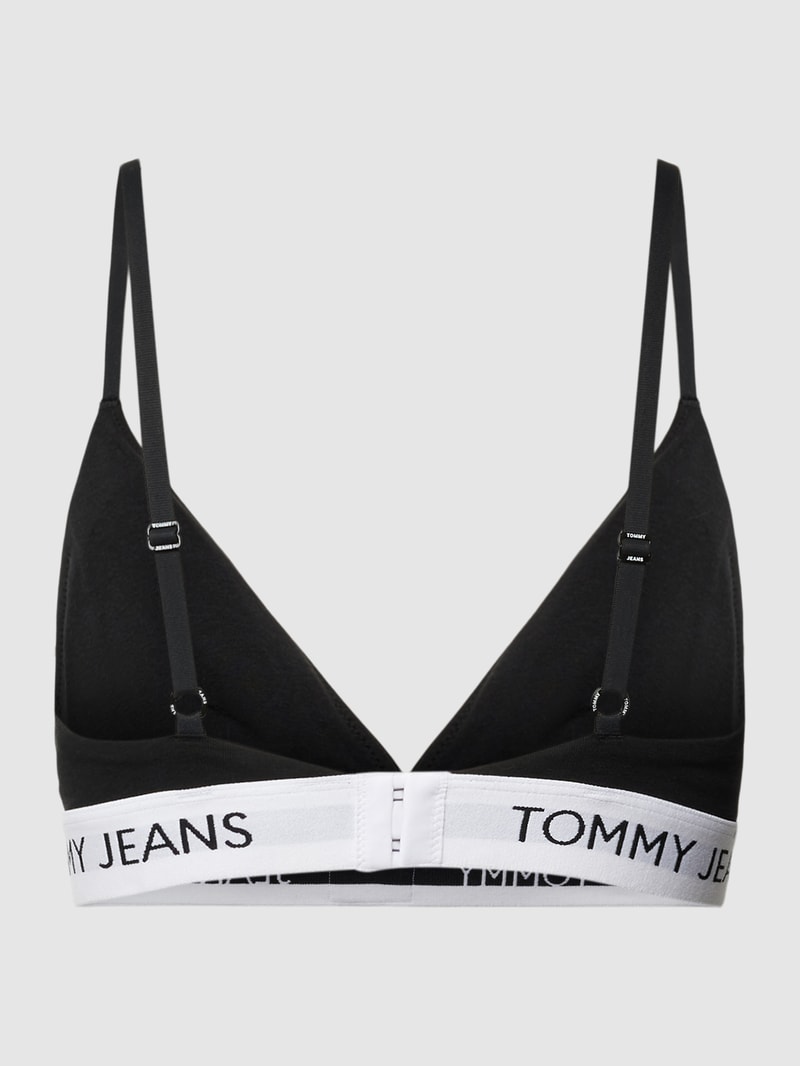 Triangel-BH mit Logo-Saum Modell 'HERITAGE' in schwarz