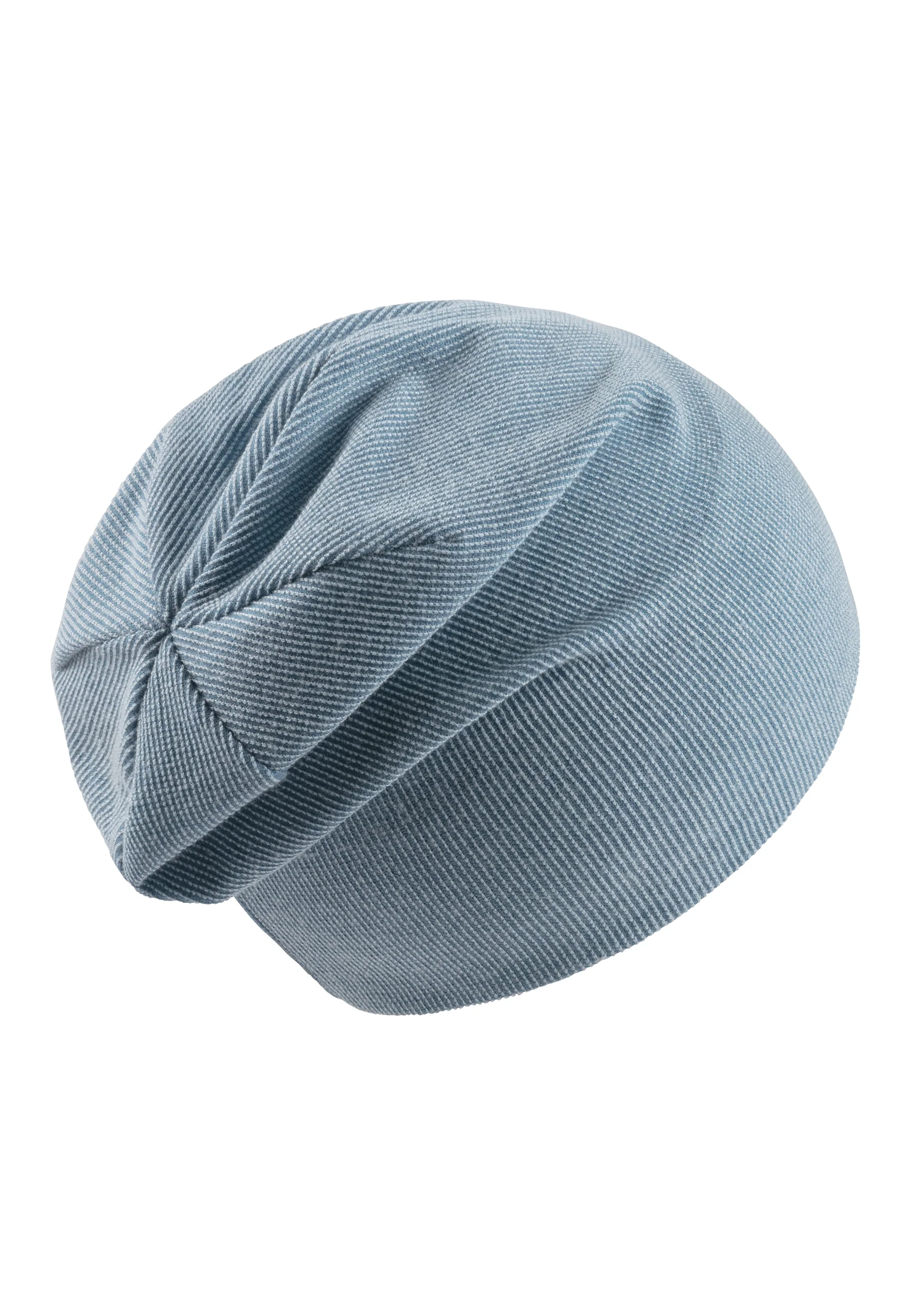 Beanie mit feinem Rippenmuster und Logo-Patch