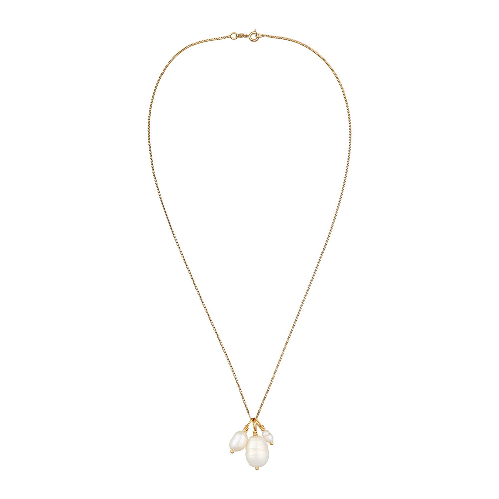 Elli PREMIUM Elli PREMIUM Collier Pendentif femme baroque avec perles d'eau douce en argent st collier