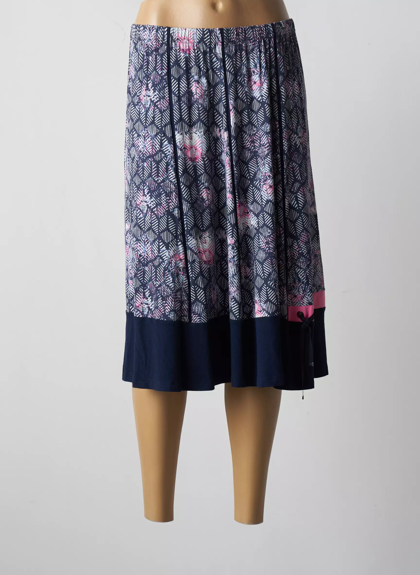 Pauporte Jupes Mi Longues Femme couleur bleu