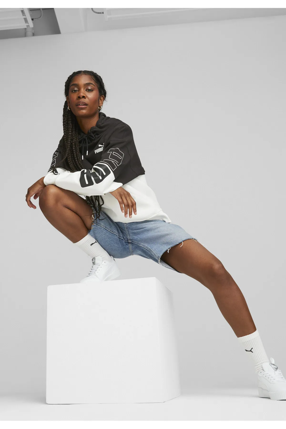 Puma  Sneaker - Weiß - Plateau Absatz