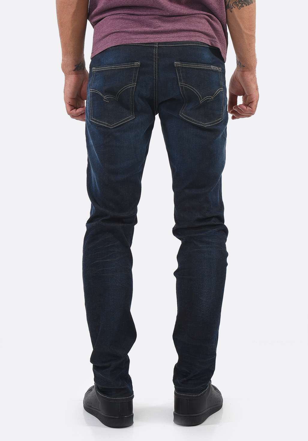 EZZYY  Jean bleu délavé, coupe slim