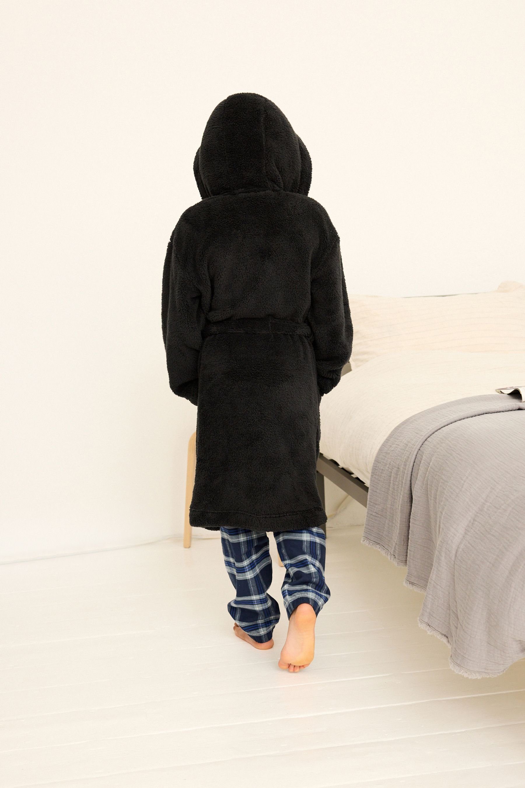 Next Kinderbademantel Bademantel aus Fleece, Polyester (recycelt)