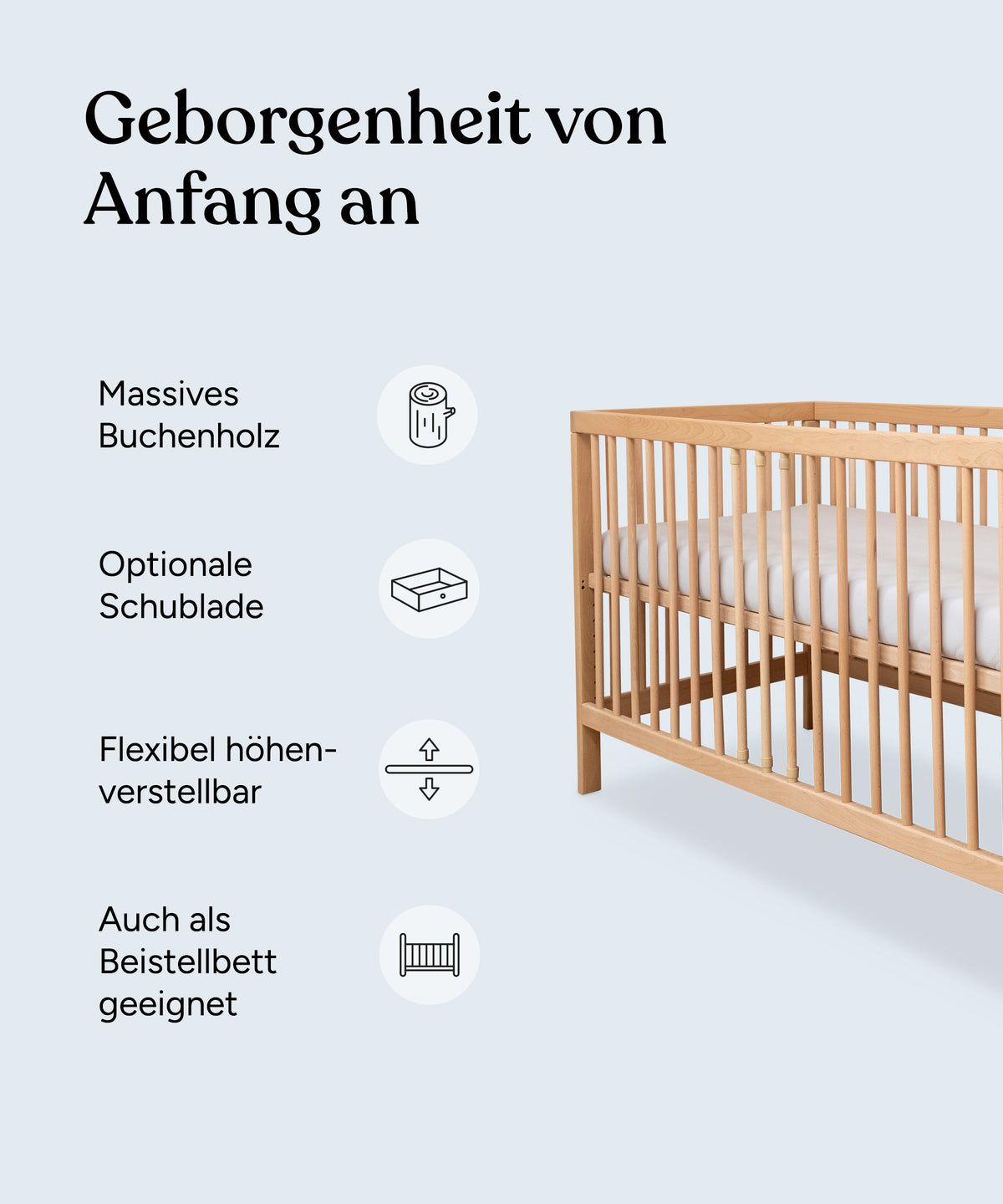 Babybett Pur Natur