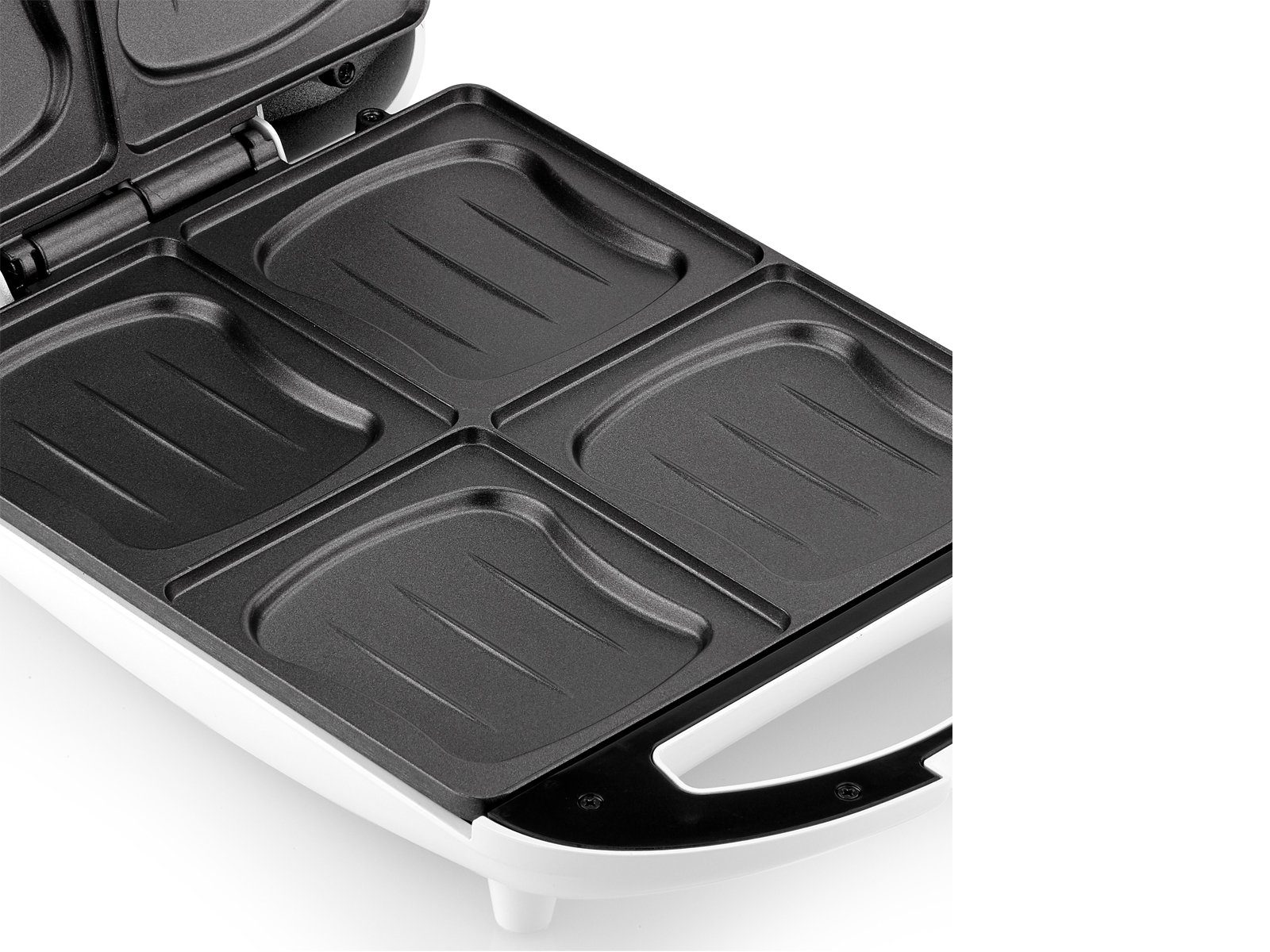 Tristar Sandwichmaker, 1300 W, Großer XXL 4er Toaster Panini-Maker Grill Snackmaker mit Gabel