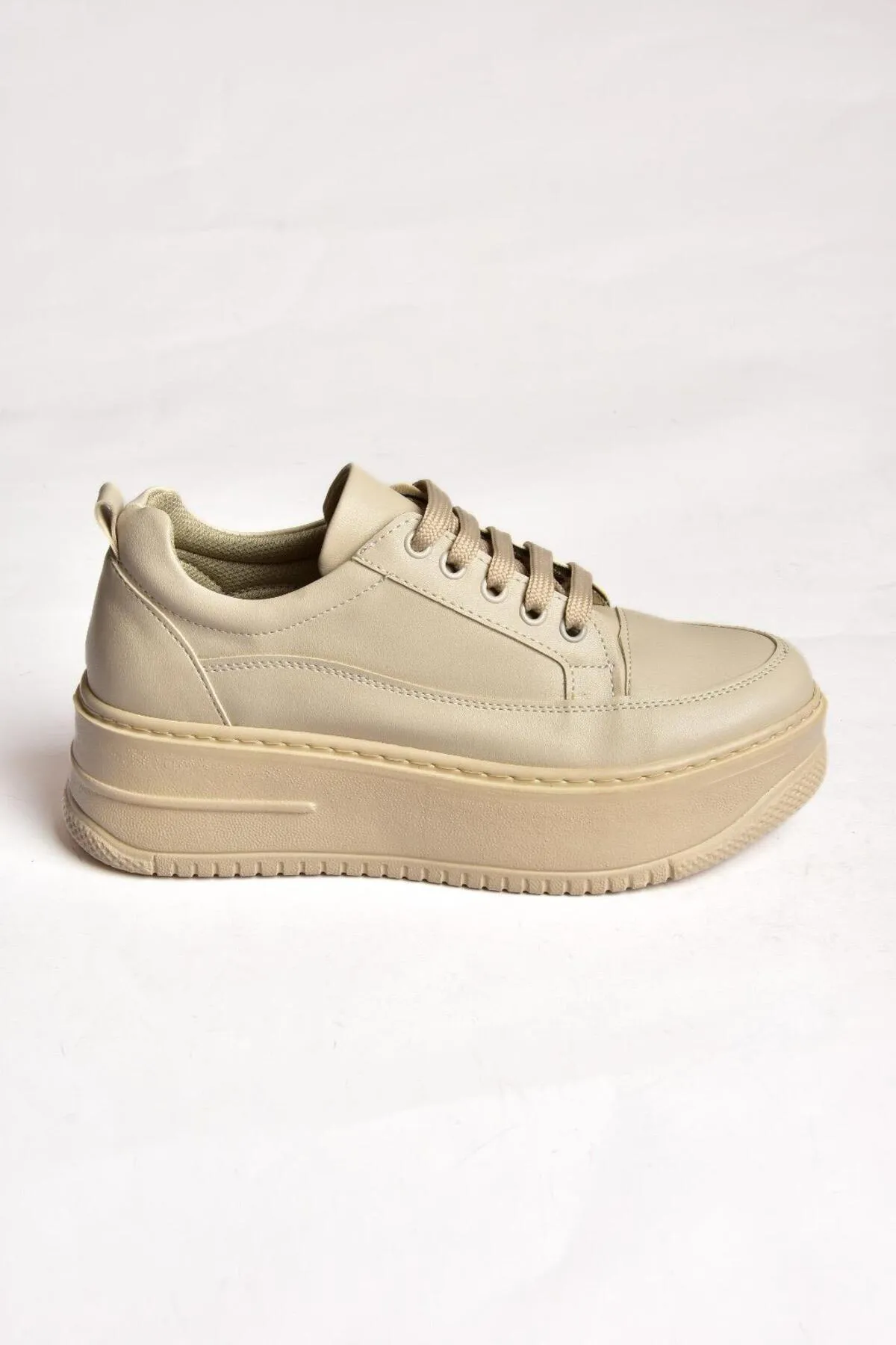 Fox Shoes  P274117509 Beige Sneakers mit hoher Sohle für Damen