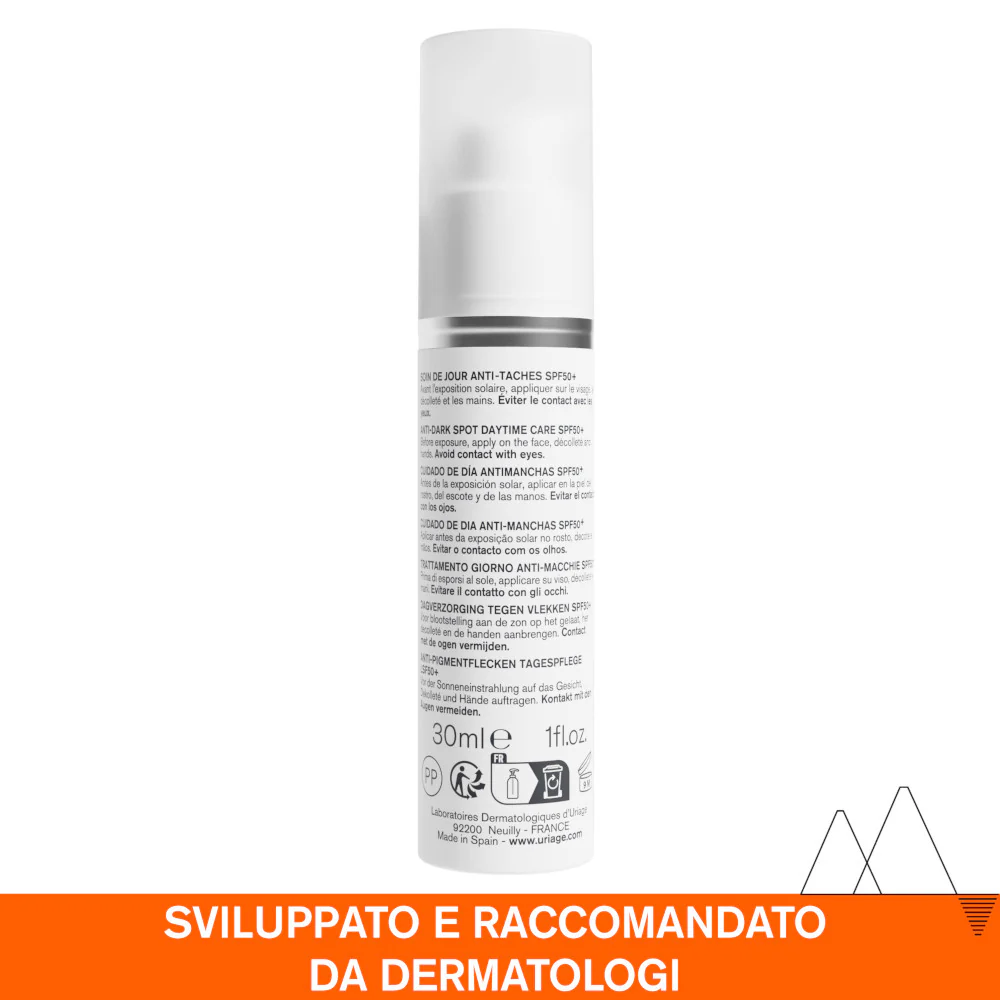 DÉPIDERM Trattamento Giorno depigmentante illuminante Anti-macchie SPF 50+ - Crema viso giorno antimacchie