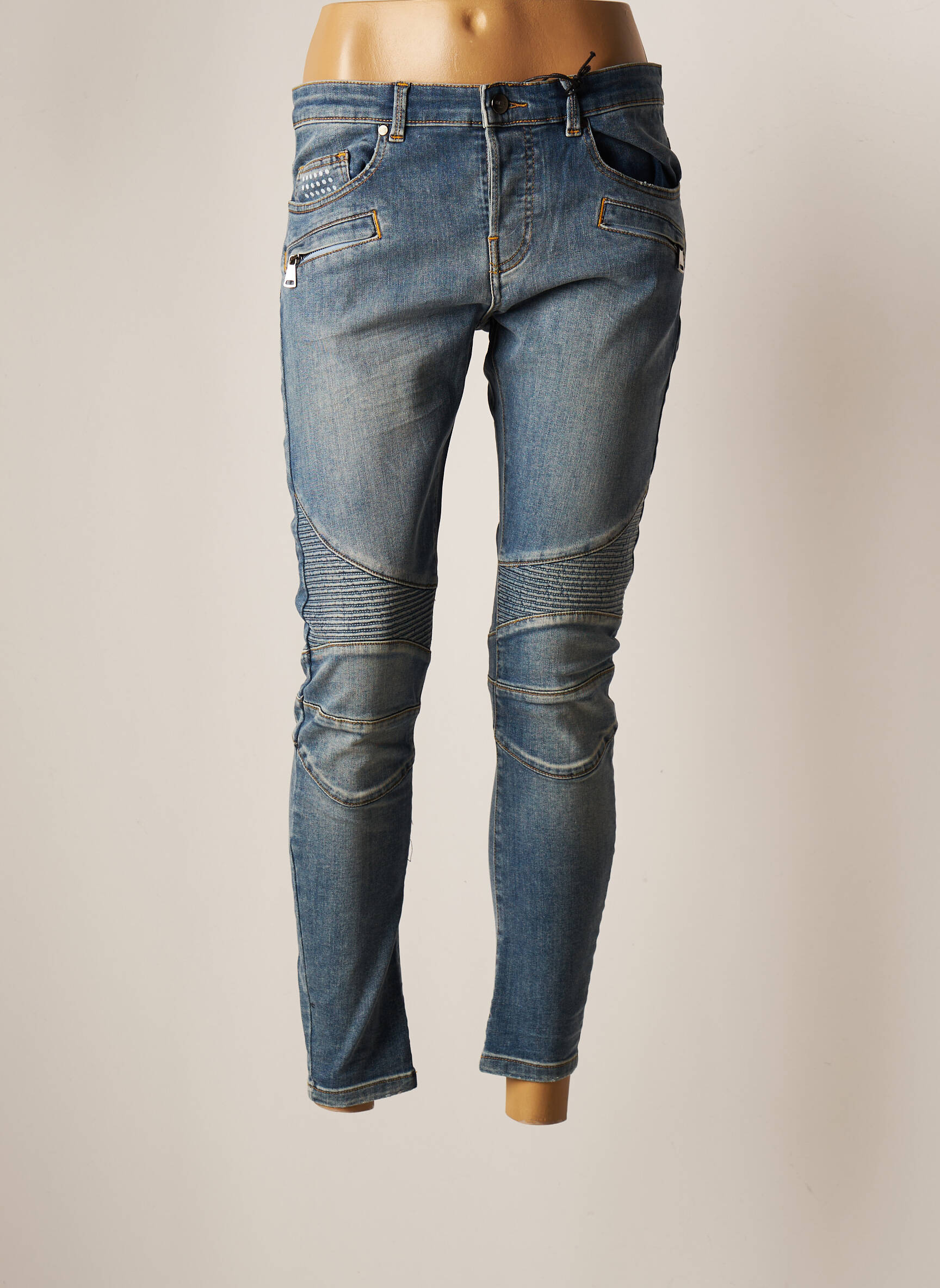 Unique Dnm Jeans Coupe Slim Femme couleur bleu