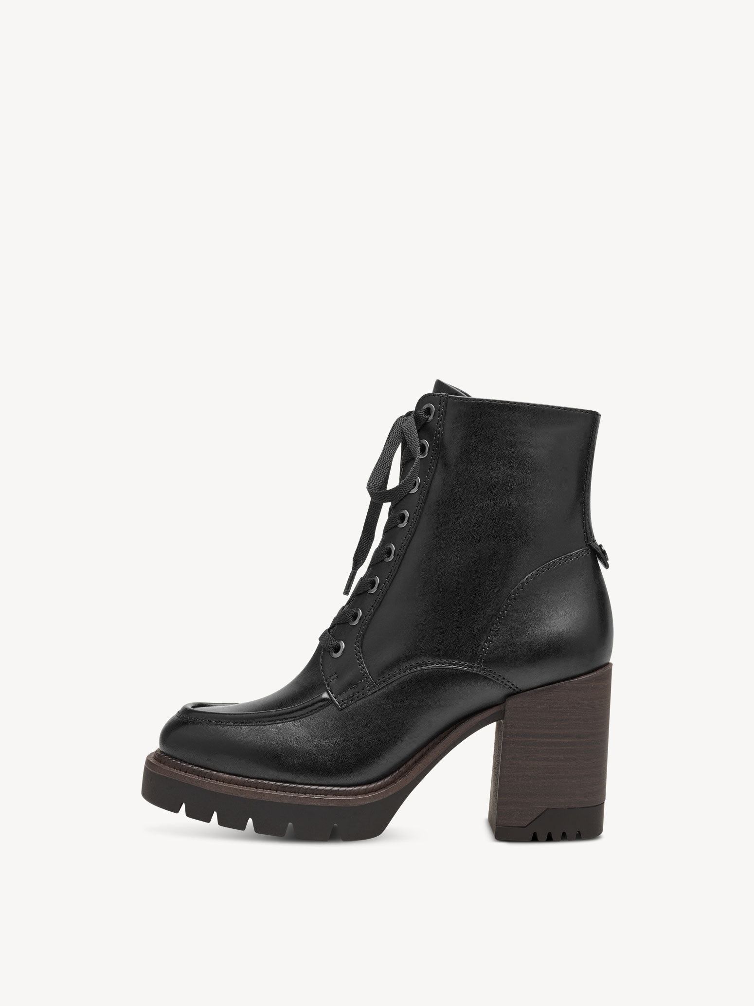 Bottine en cuir - noir