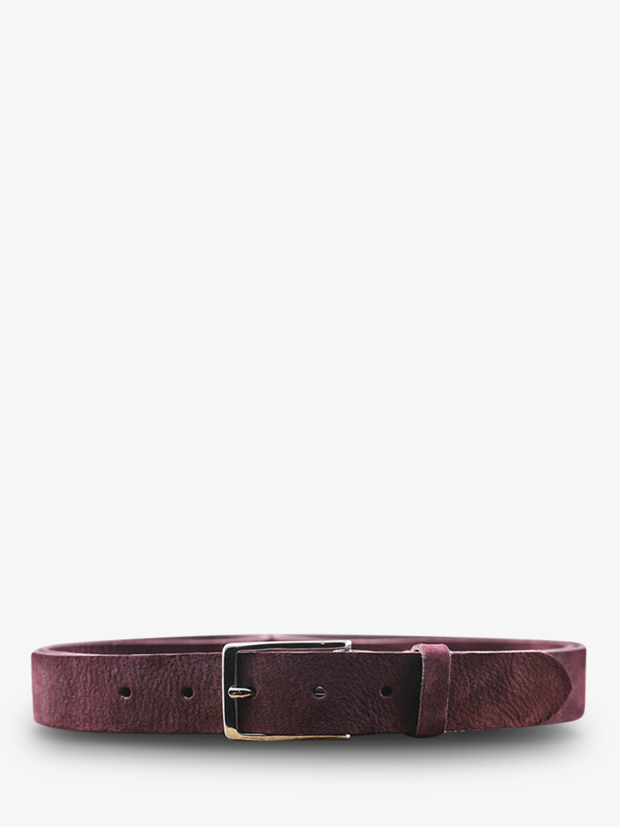 LaCeinture Magnifique Nubuck - 30mm - Prune
