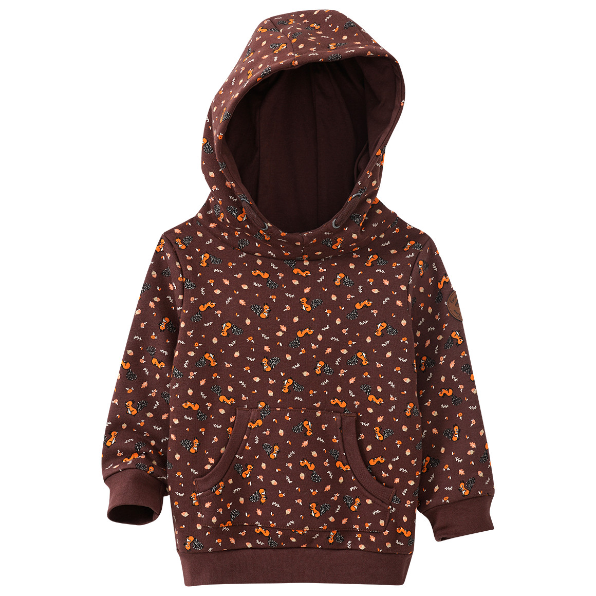Mädchen Sweatshirt mit Eichhörnchen-Allover