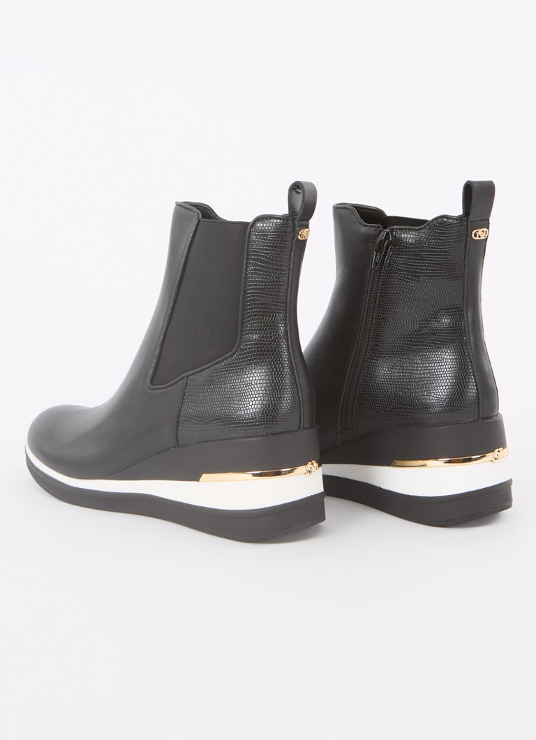 Stivaletto Chelsea in pelle Dune London Everywhere con logo