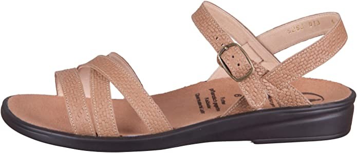 GANTER Komfort Sandalen beige Sonnica flecht