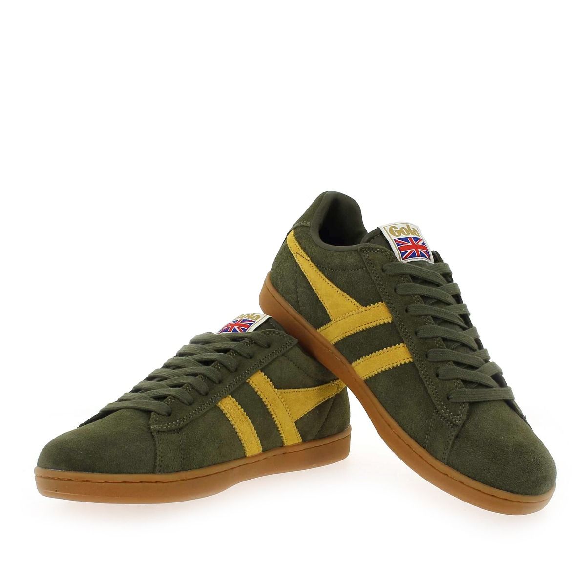 Gola  EQUIPE SUEDE CMA495 - Kaki Jaune