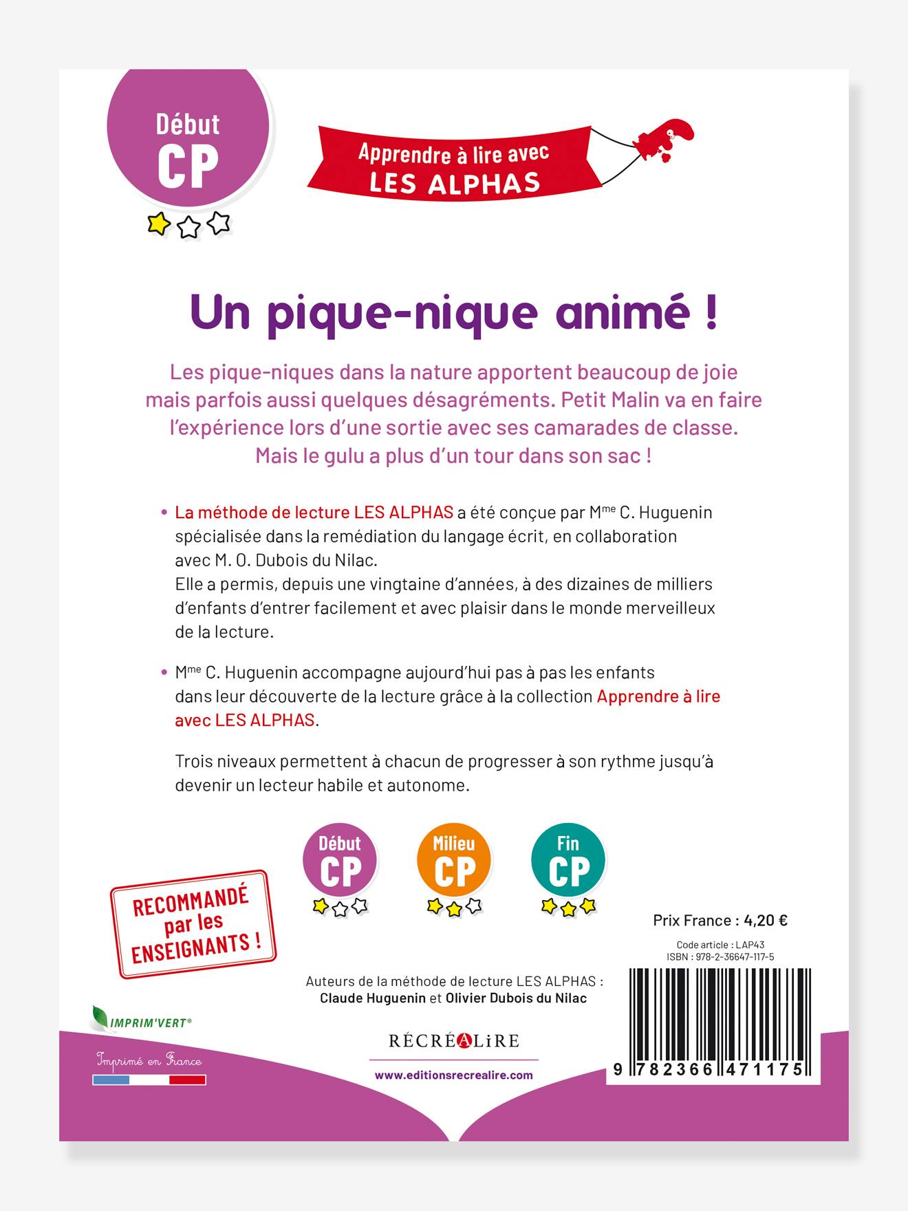 Apprendre à lire avec les Alphas