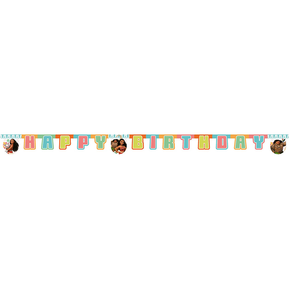 Happy Birthday Girlande   Vaiana, 2 m