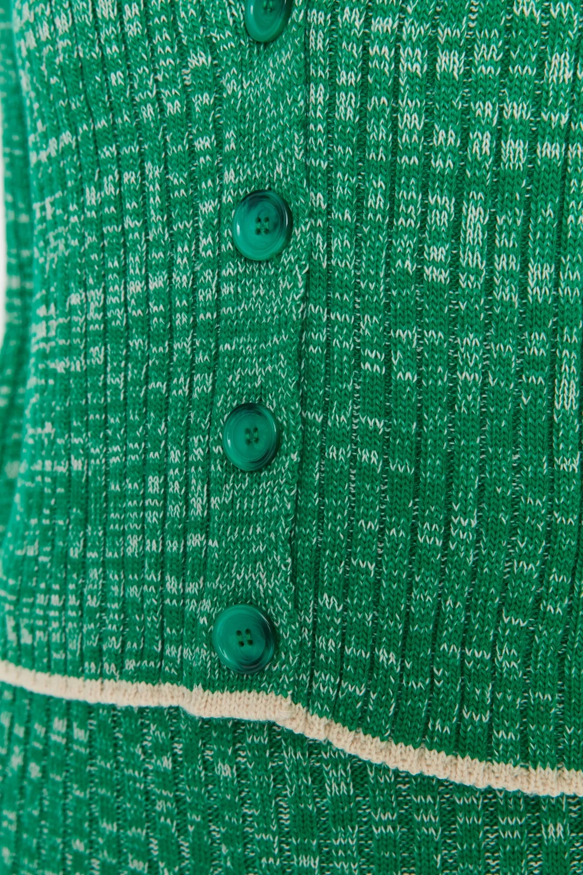 Trendyol Collection  Grünes Strickoberteil und -unterteil mit Farbverlauf-Muster TWOAW23AU00192