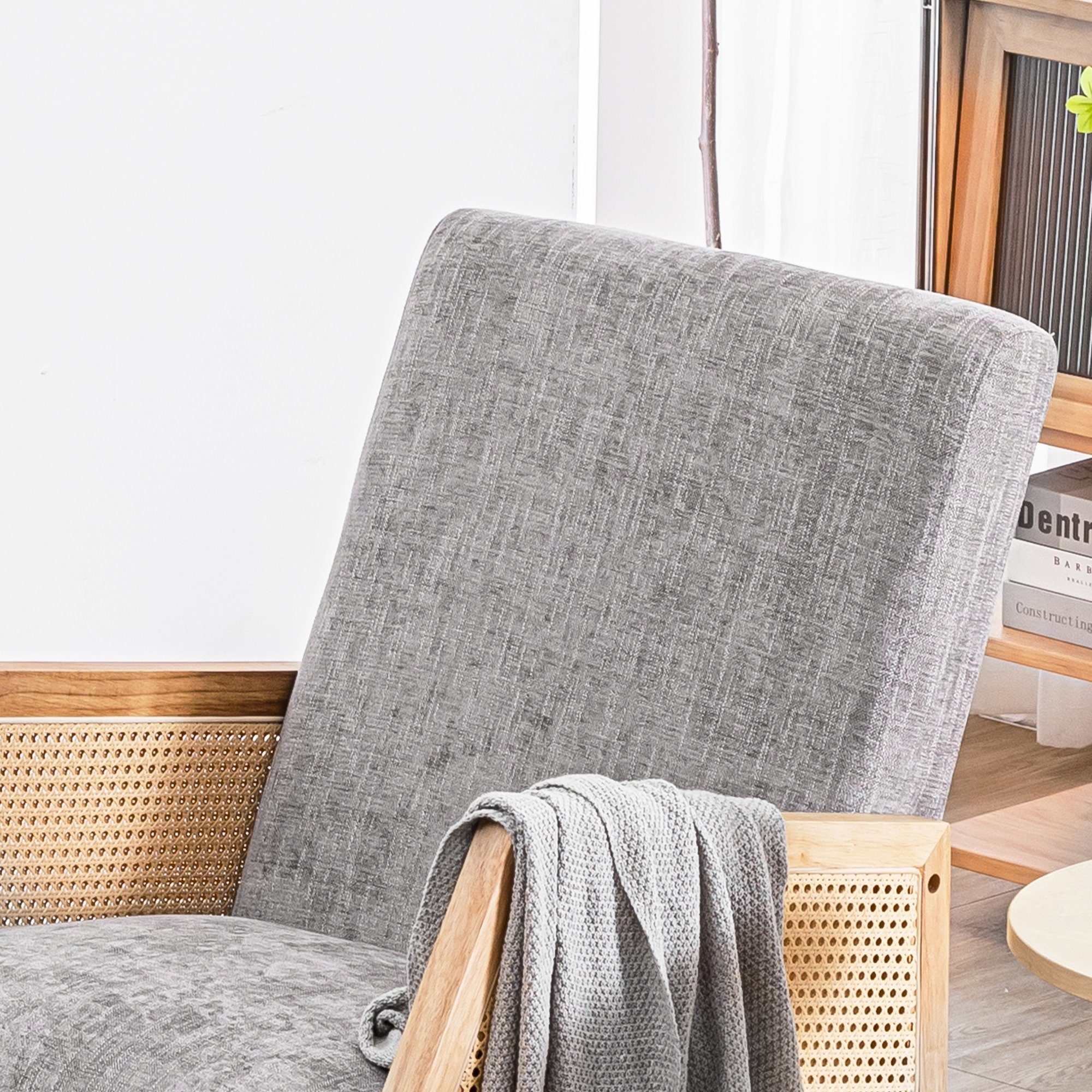Celya Schaukelstuhl 2er Set für Wohnzimmer, Kinderzimmer, Balkon, Garten