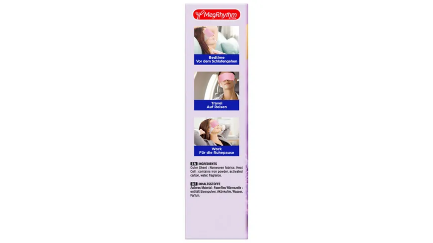 MegRhythm Wärmende Augen-Maske - Lavendel-Duft