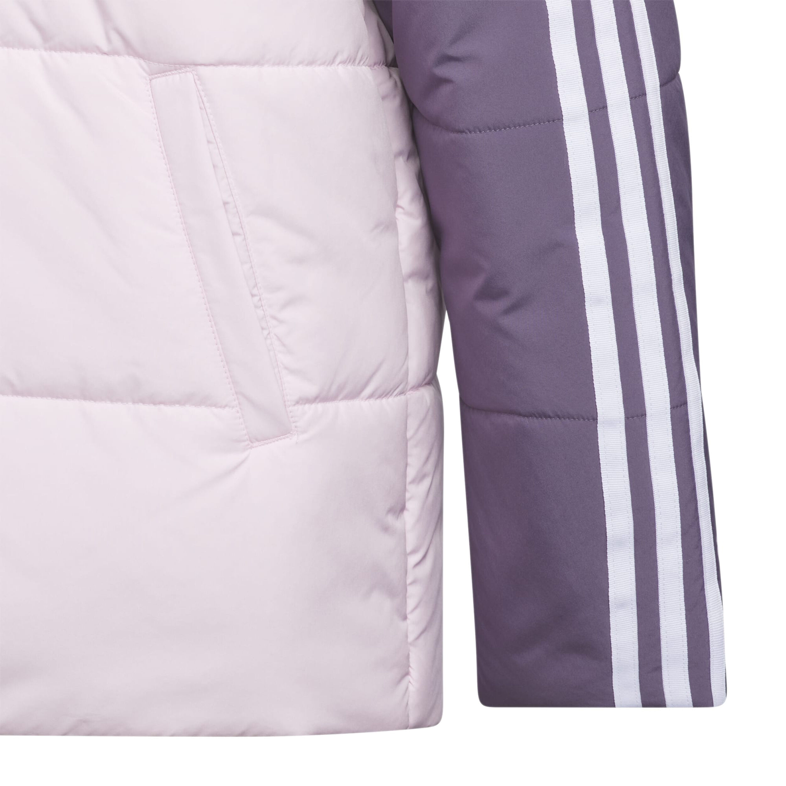 Color Block Padded Trainingsjacke Mädchen - Lila, Flieder