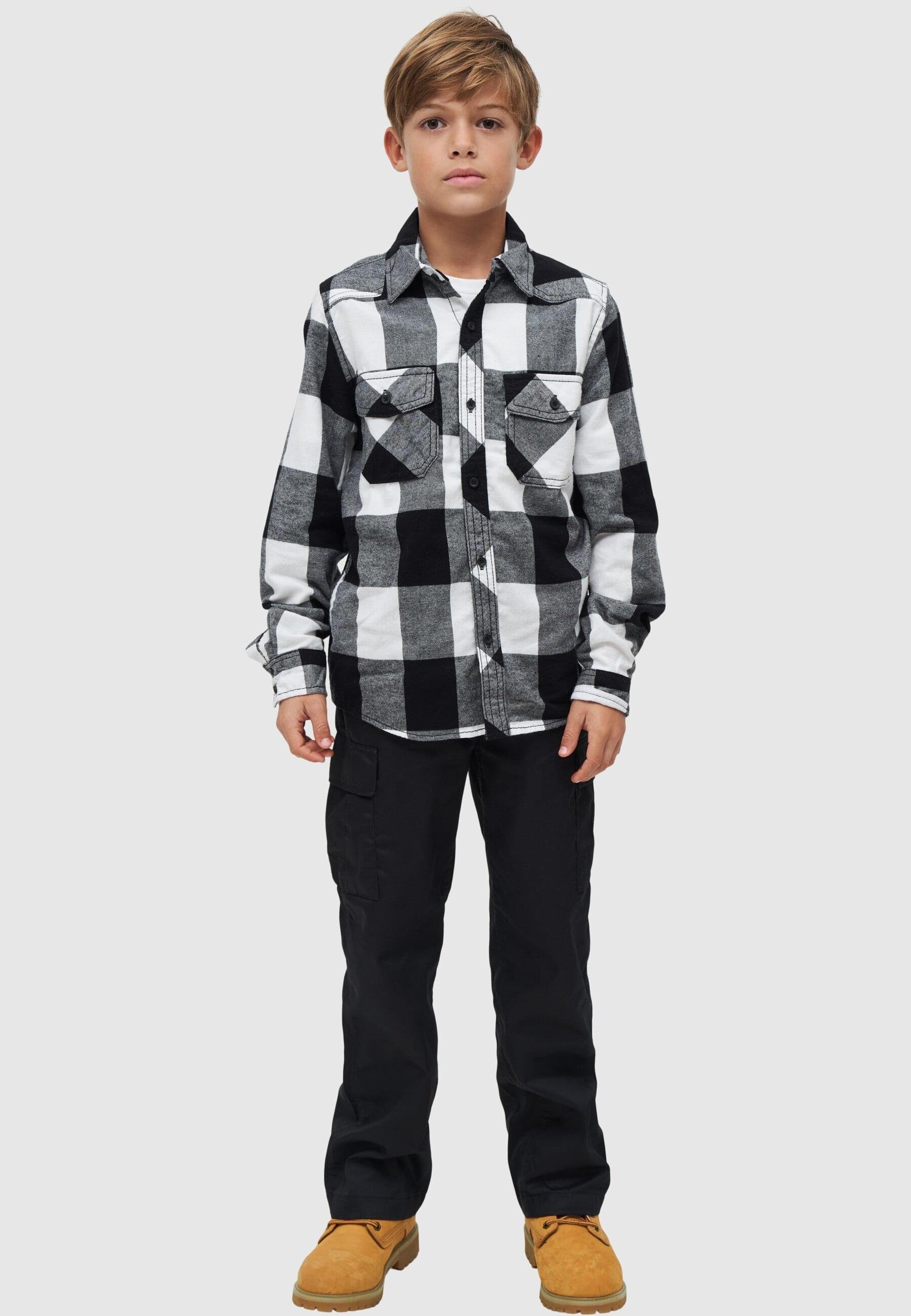 Brandit Langarmhemd Unisex Checkshirt Kids (1-tlg)