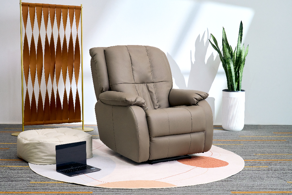 Happy Home Elektrischer Massagesessel mit autom. Rücken- und Beinanhebung & 3D-Mechanismus HWP73-BRN braun