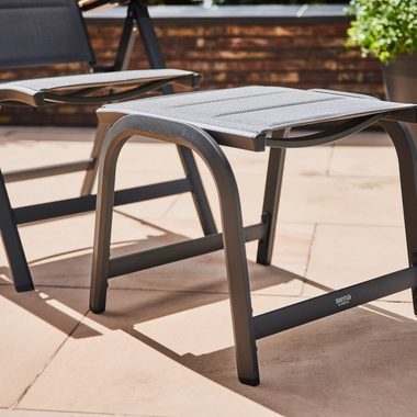 Siena Garden Gartenlounge-Hocker Siena Garden Tesoro Gartenhocker Aluminium (1)
