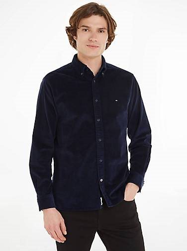 TOMMY HILFIGER Herren Cordhemd FLEX SOLID Regular Fit