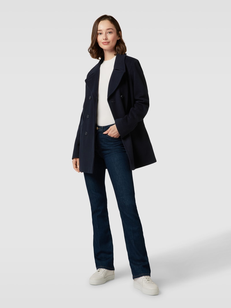 Jacke mit doppelreihiger Knopfleiste in marineblau