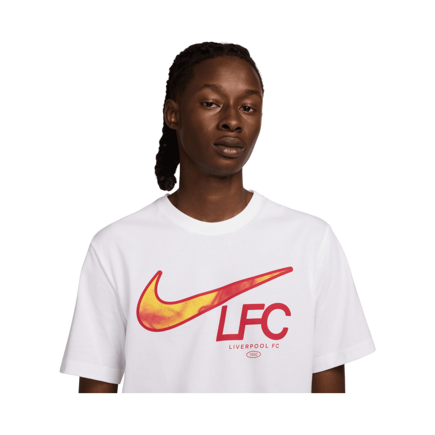 Nike FC Liverpool Swoosh T-Shirt Weiss F100