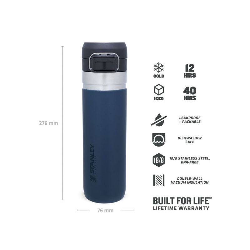 Thermoflasche Stanley, Go Quick Flip Wasserflasche 24oz \/ 700ml Abyss