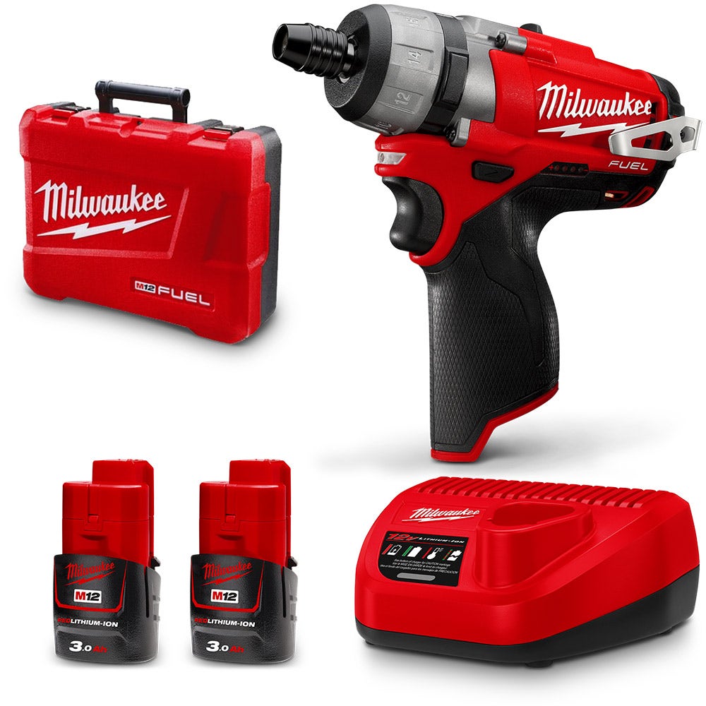 MILWAUKEE 12V 3.0Ah 1/4inch Screwdriver Kit M12CD-302C