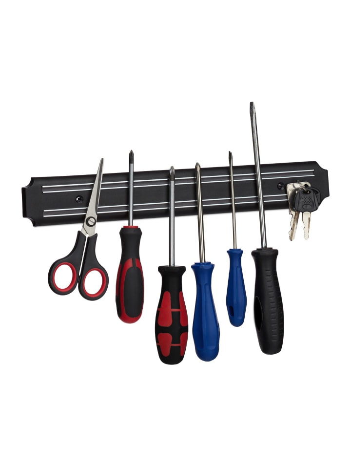 relaxdays Magnetleiste in Schwarz - (L)33 cm günstig kaufen onesize
