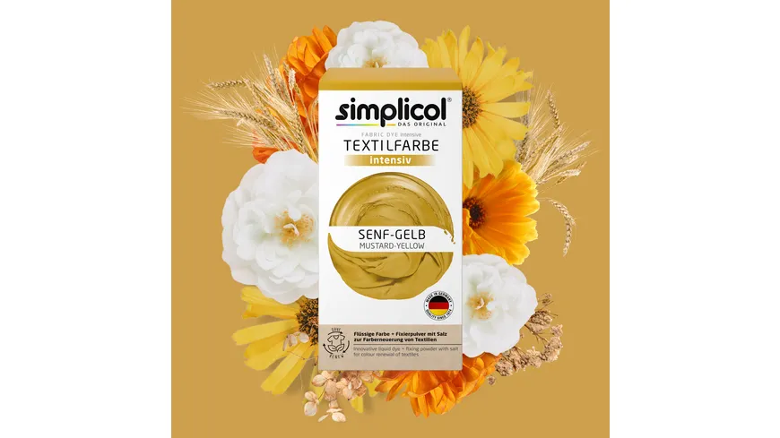 Simplicol Textilfarbe Intensiv Senf-Gelb 150 ml