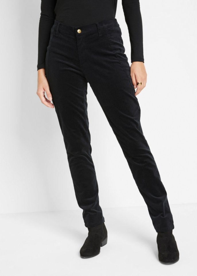 Stretch-Cordhose mit Bequembund