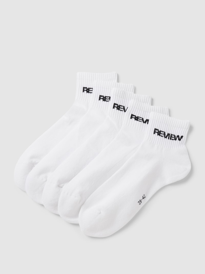 Socken mit Label-Print in weiß
