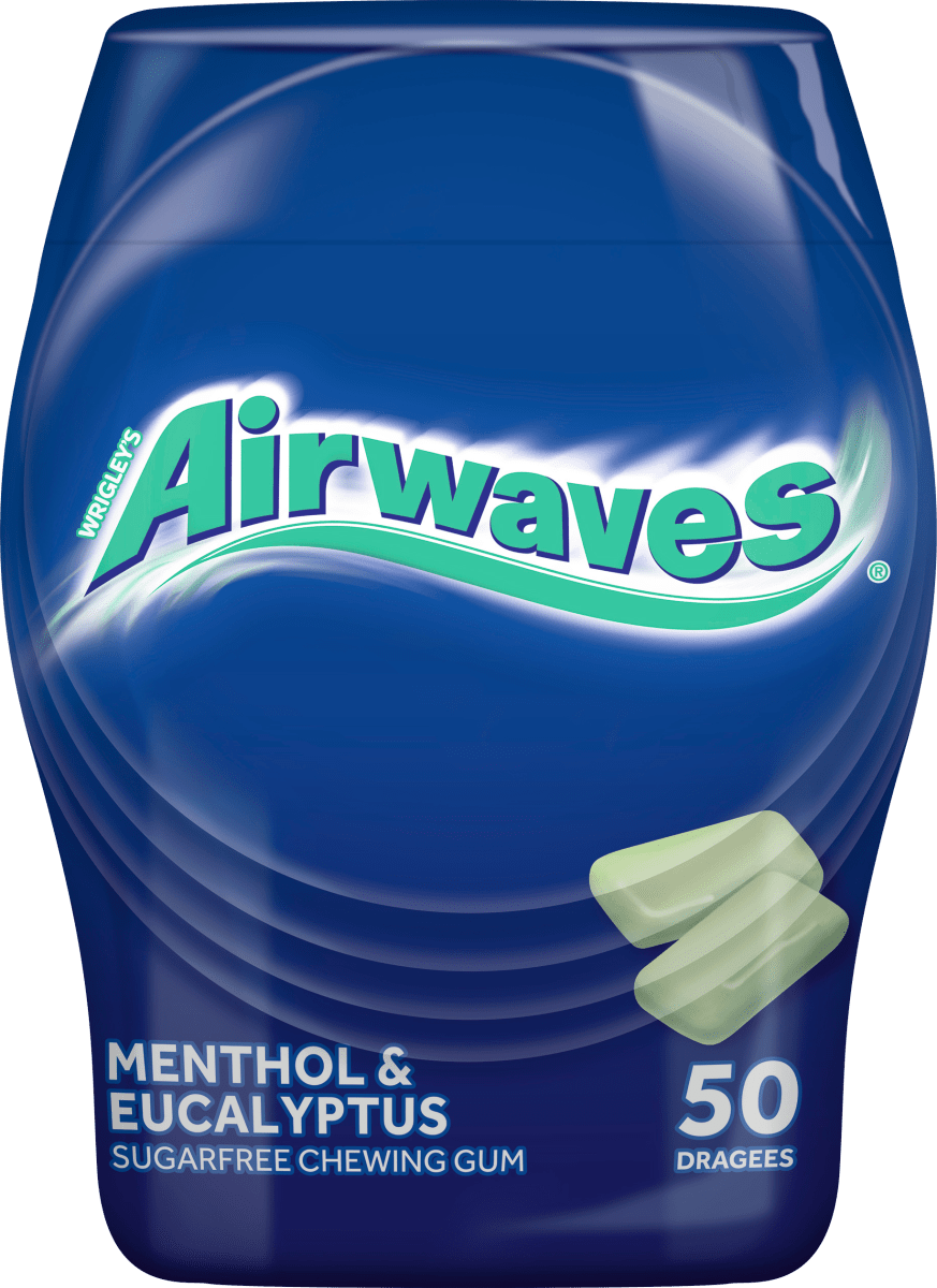Kaugummi Menthol & Eukalyptus, zuckerfrei, 50 St