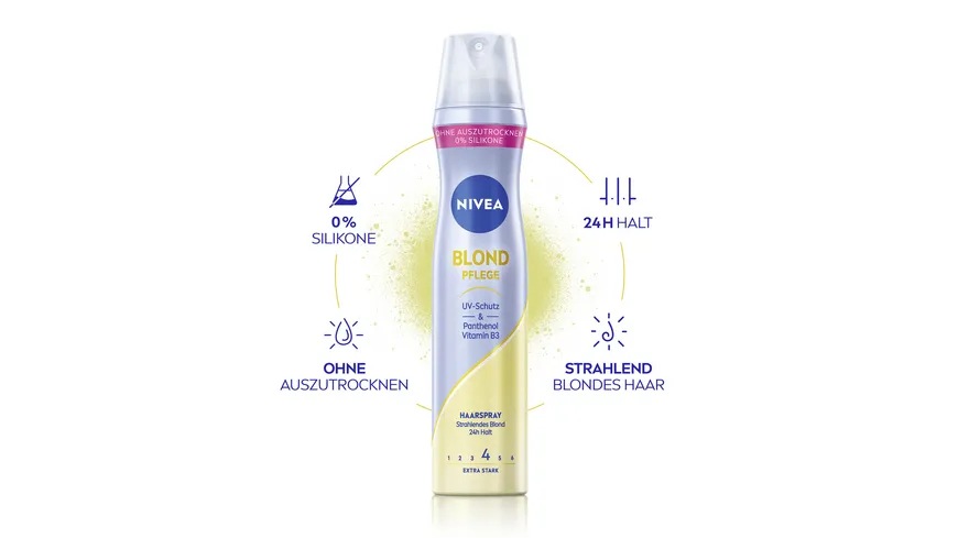 NIVEA Blond Pflege Haarspray Extra Stark 250 ml