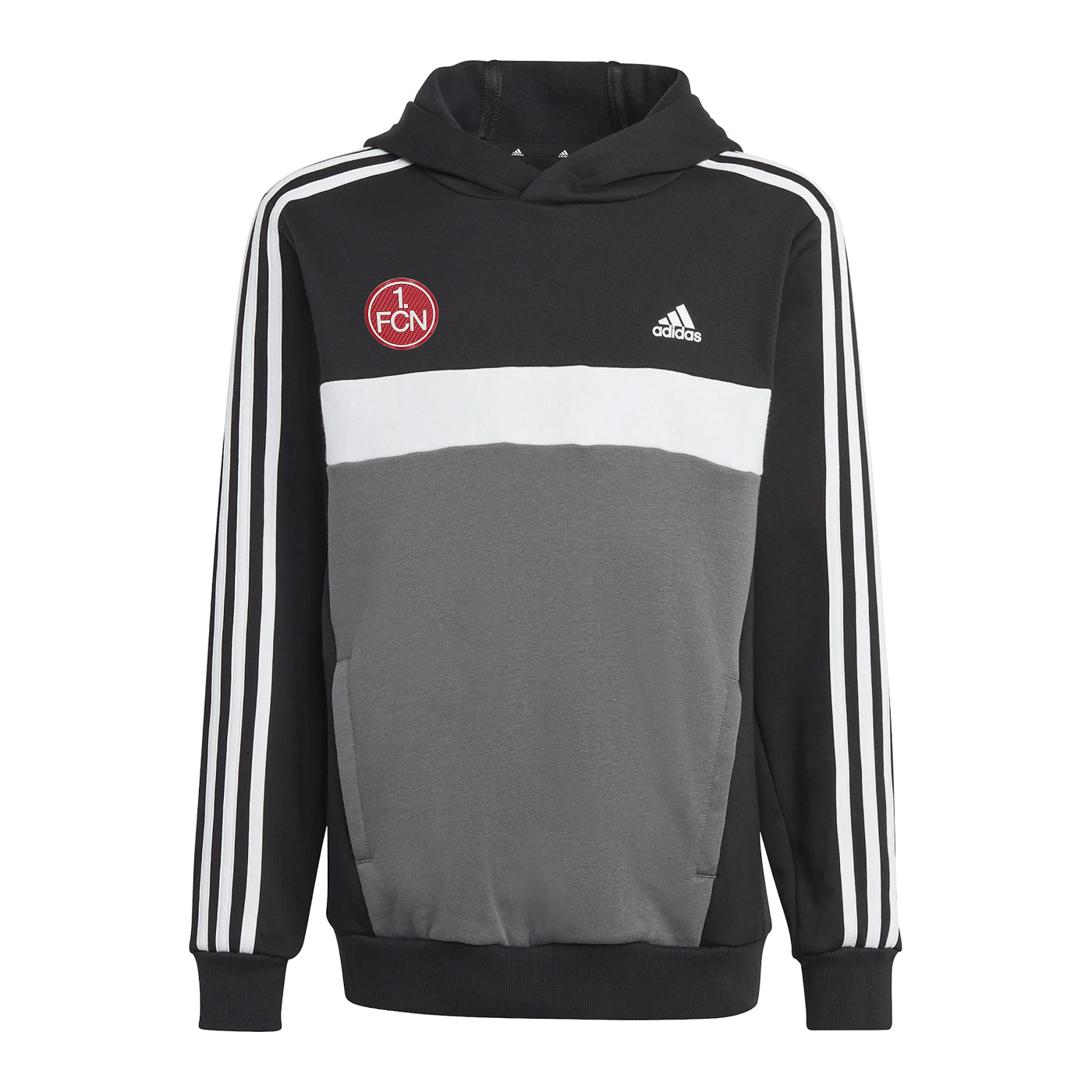 adidas 1.FC Nürnberg Hoody Kids Schwarz