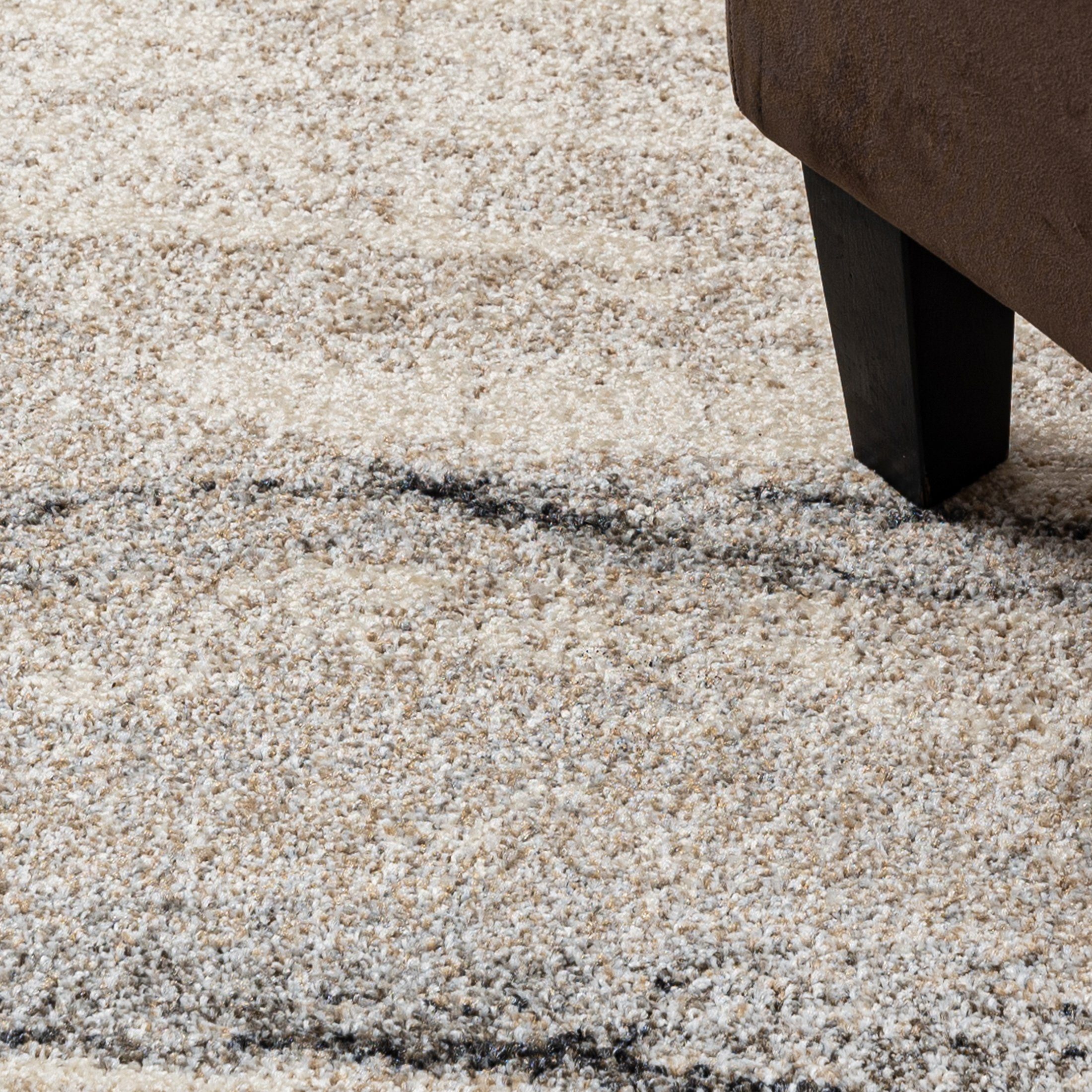 Läufer Läufer Flurläufer Modern für Vorzimmer, Küche - Beige, Mazovia, 70 x 100 cm, Kurzflor, Meterware, Höhe 10 mm, Kurzflor - niedrige Florhöhe