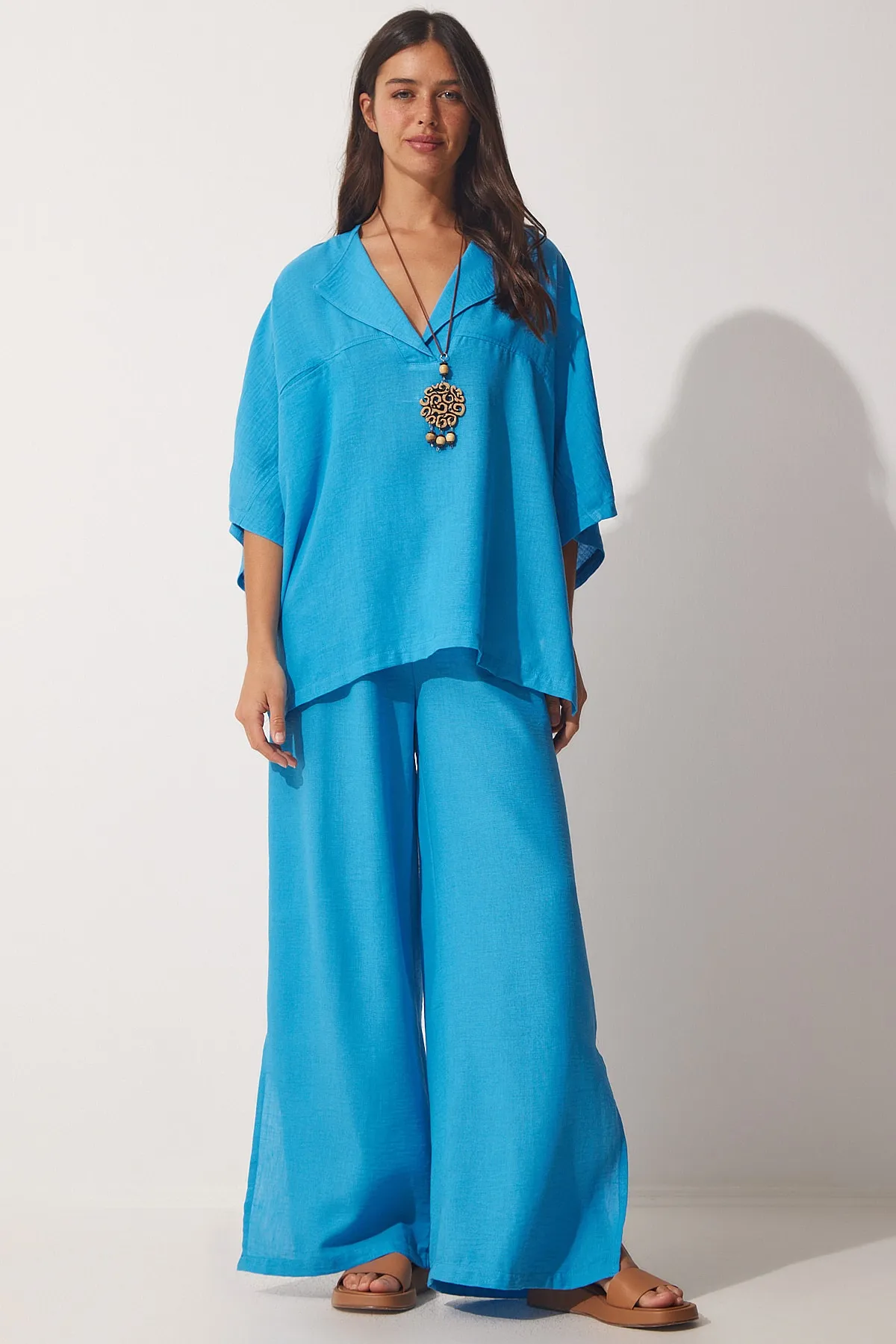 Happiness İstanbul  Zweiteiler - Blau - Regular Fit