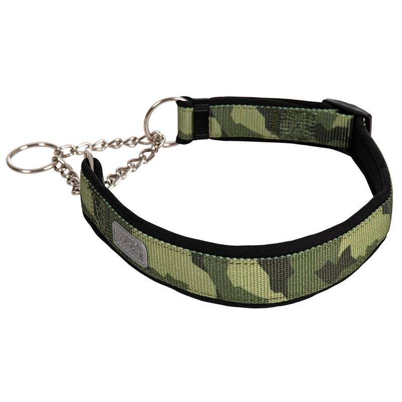 Rukka Moon Eco Zug-Stopp-Halsband, grün-gemustert