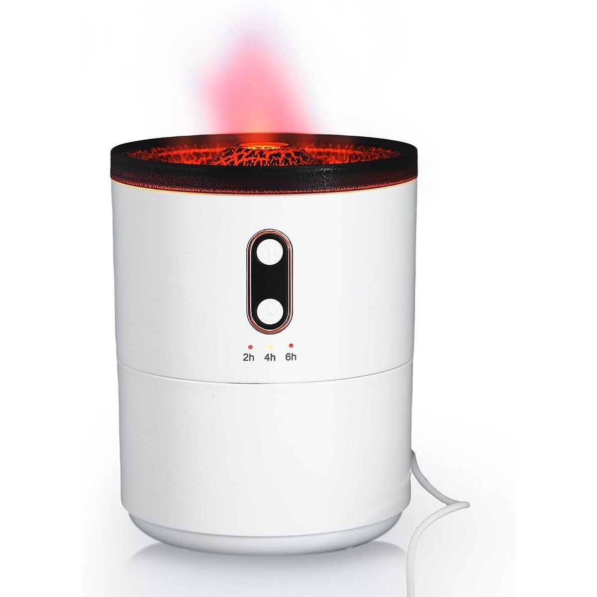 götäzer Luftbefeuchter Vulkan-Luftbefeuchter, Aromatherapie-Diffusor für zu Hause (450 ml), 2 Farben und 2 Nebelmodi, automatische Abschaltung ohne Wasser