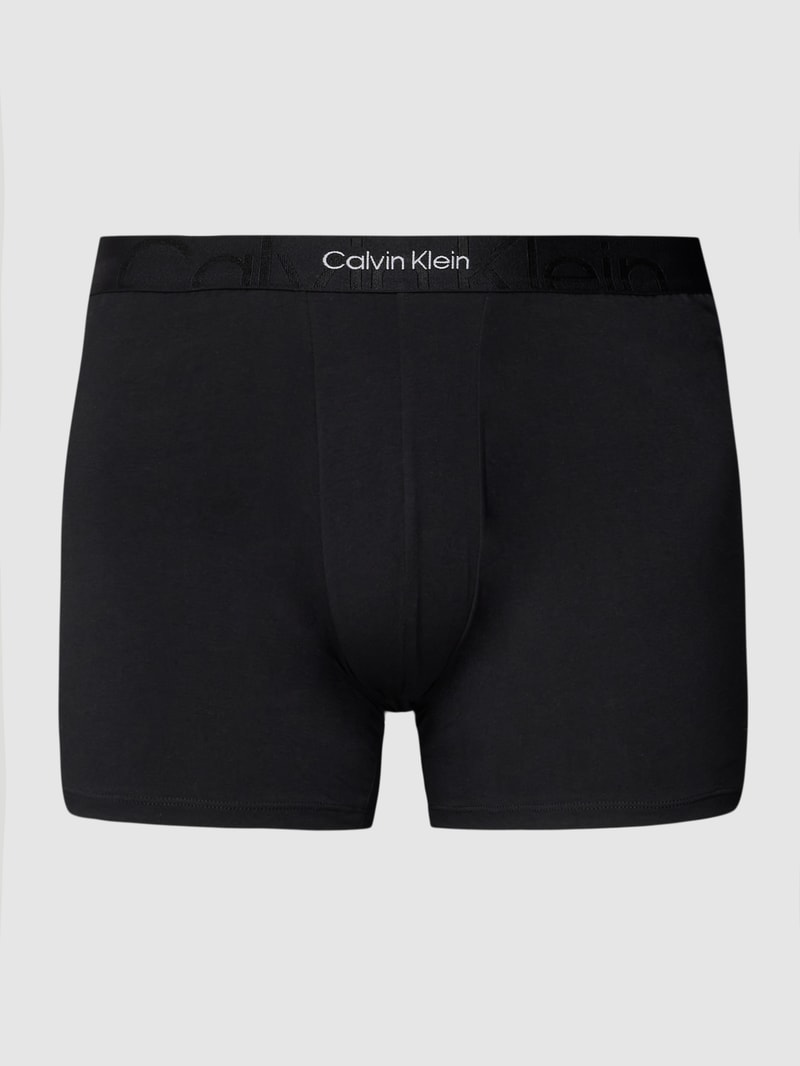 PLUS SIZE Trunks mit Teilungsnähte Modell 'BOXER BRIEF' in schwarz