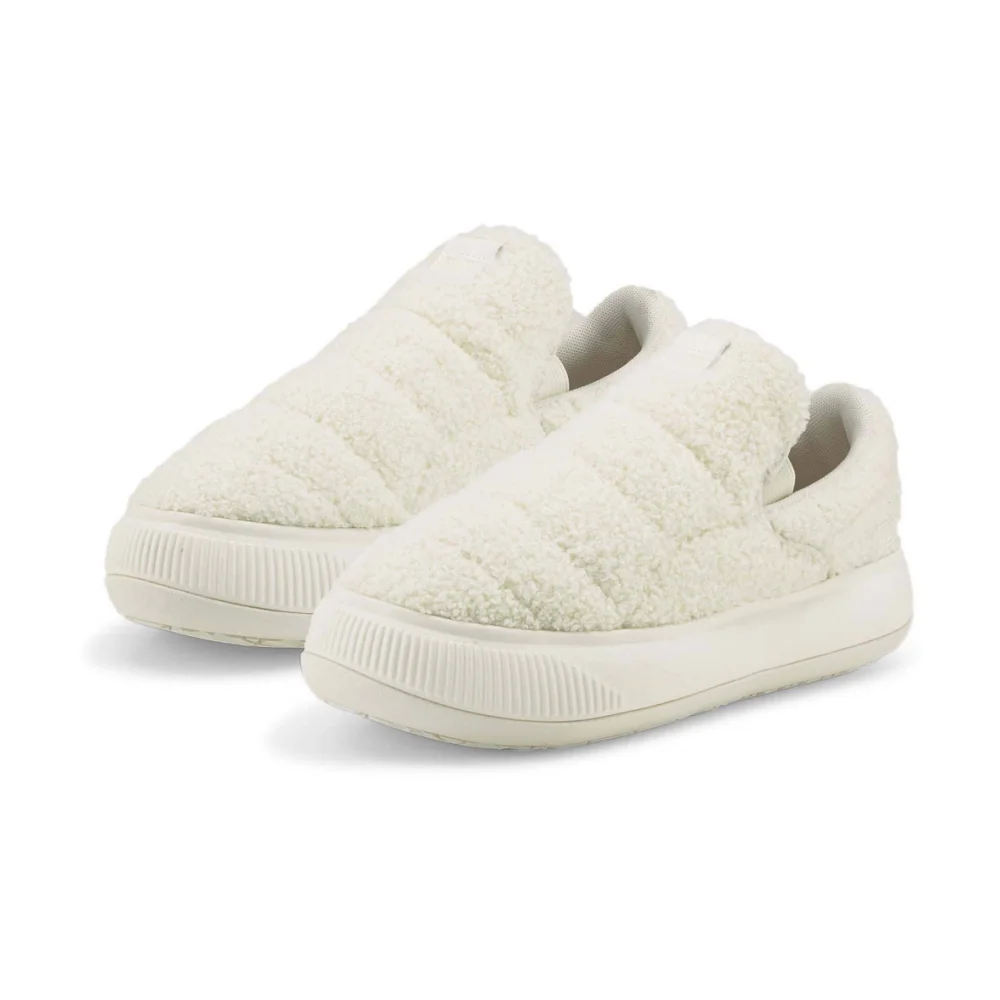 PUMA Suede Mayu Slip on Teddy 384887 02 / weiss
